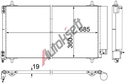 MAHLE Kondenztor klimatizace MAO AC 592 000S, AC 592 000S