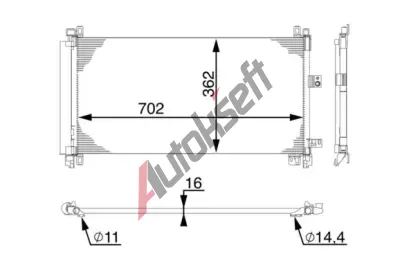 MAHLE Kondenztor klimatizace MAO AC 597 000S, AC 597 000S