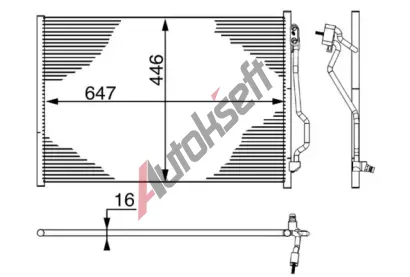 MAHLE Kondenztor klimatizace MAO AC 6 000S, AC 6 000S