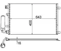 Kondenztor klimatizace MAHLE ‐ MAO AC 604 001S