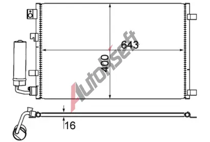 MAHLE Kondenztor klimatizace MAO AC 604 001S, AC 604 001S