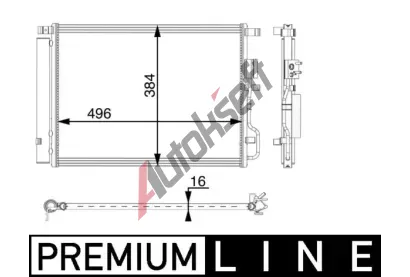 MAHLE Kondenztor klimatizace MAO AC 61 000P, AC 61 000P