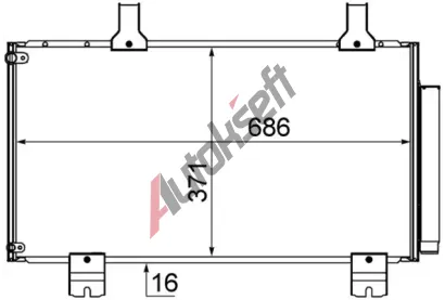 MAHLE Kondenztor klimatizace MAO AC 610 000S, AC 610 000S