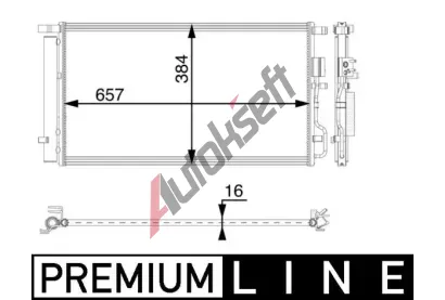 MAHLE Kondenztor klimatizace MAO AC 63 000P, AC 63 000P