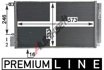 MAHLE Kondenztor klimatizace MAO AC 633 000P, AC 633 000P