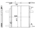 Kondenztor klimatizace MAHLE ‐ MAO AC 636 000P