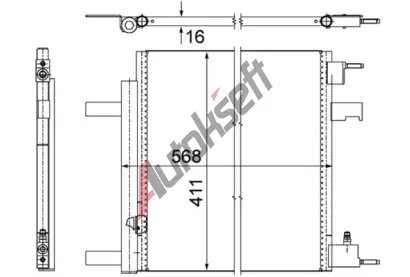 MAHLE Kondenztor klimatizace MAO AC 636 000P, AC 636 000P