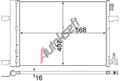 MAHLE Kondenztor klimatizace MAO AC 636 000S, AC 636 000S