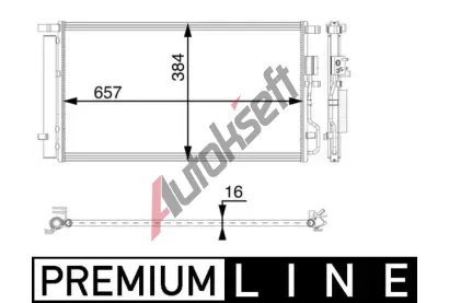 MAHLE Kondenztor klimatizace MAO AC 64 000P, AC 64 000P