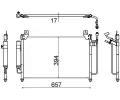 Kondenztor klimatizace MAHLE ‐ MAO AC 642 000S