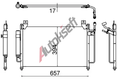 MAHLE Kondenztor klimatizace MAO AC 642 000S, AC 642 000S