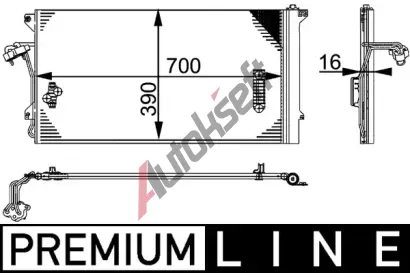 MAHLE Kondenztor klimatizace MAO AC 659 000P, AC 659 000P