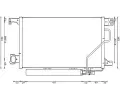 Kondenztor klimatizace MAHLE ‐ MAO AC 662 000S