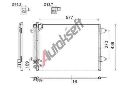 MAHLE Kondenztor klimatizace MAO AC 666 000S, AC 666 000S