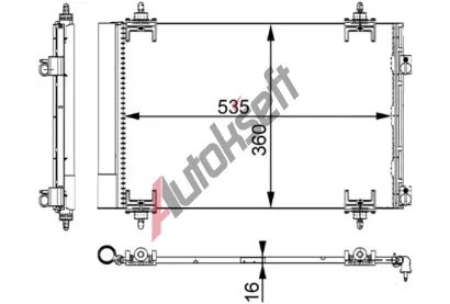 MAHLE Kondenztor klimatizace MAO AC 667 000S, AC 667 000S