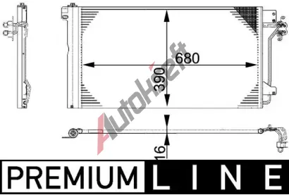 MAHLE Kondenztor klimatizace MAO AC 672 000P, AC 672 000P