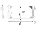 Kondenztor klimatizace MAHLE ‐ MAO AC 672 000S