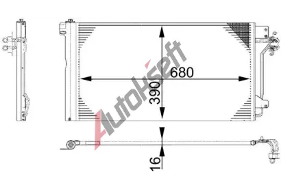MAHLE Kondenztor klimatizace MAO AC 672 000S, AC 672 000S
