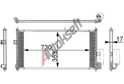 MAHLE Kondenztor klimatizace MAO AC 674 000S, AC 674 000S