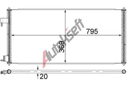 MAHLE Kondenztor klimatizace MAO AC 689 000S, AC 689 000S