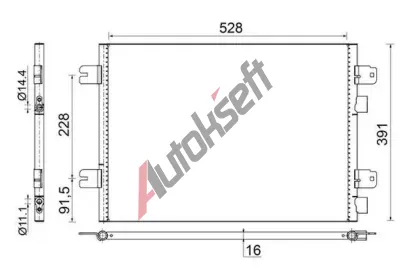 MAHLE Kondenztor klimatizace MAO AC 691 000S, AC 691 000S