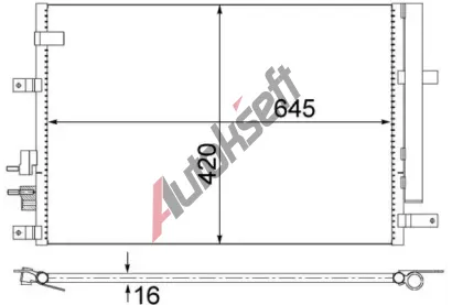 MAHLE Kondenztor klimatizace MAO AC 693 000S, AC 693 000S