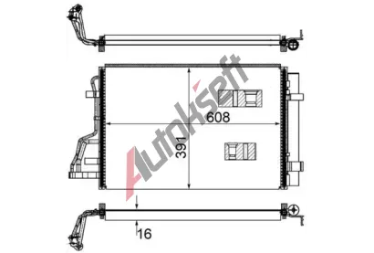 MAHLE Kondenztor klimatizace MAO AC 697 000S, AC 697 000S