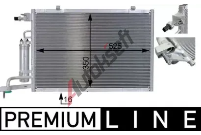 MAHLE Kondenztor klimatizace MAO AC 7 000P, AC 7 000P