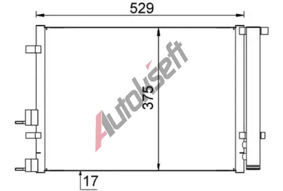 MAHLE Kondenztor klimatizace MAO AC 706 000S, AC 706 000S