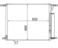 Kondenztor klimatizace MAHLE ‐ MAO AC 707 000S
