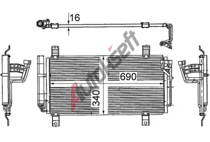 MAHLE Kondenztor klimatizace MAO AC 714 000S, AC 714 000S
