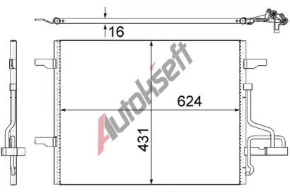 MAHLE Kondenztor klimatizace MAO AC 732 000S, AC 732 000S