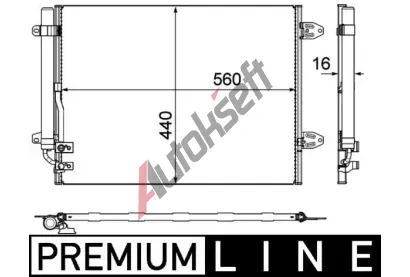 MAHLE Kondenztor klimatizace MAO AC 733 000P, AC 733 000P