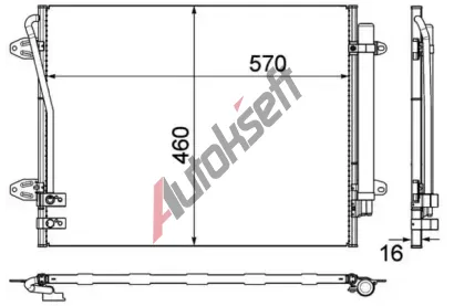 MAHLE Kondenztor klimatizace MAO AC 734 000P, AC 734 000P