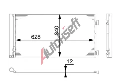 MAHLE Kondenztor klimatizace MAO AC 751 000S, AC 751 000S