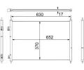 Kondenztor klimatizace MAHLE ‐ MAO AC 755 000S