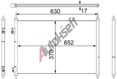 MAHLE Kondenztor klimatizace MAO AC 755 000S, AC 755 000S