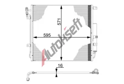 MAHLE Kondenztor klimatizace MAO AC 759 000S, AC 759 000S