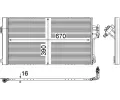 MAHLE Kondenztor klimatizace MAO AC 761 000P, AC 761 000P