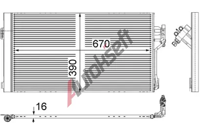 MAHLE Kondenztor klimatizace MAO AC 761 000S, AC 761 000S
