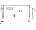 Kondenztor klimatizace MAHLE ‐ MAO AC 762 000S