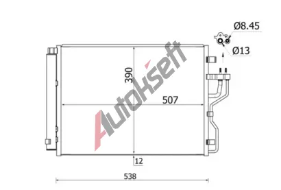 MAHLE Kondenztor klimatizace MAO AC 768 000S, AC 768 000S