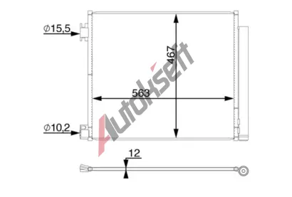 MAHLE Kondenztor klimatizace MAO AC 78 000S, AC 78 000S
