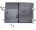 MAHLE Kondenztor klimatizace MAO AC 780 000S, AC 780 000S