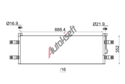 MAHLE Kondenz�tor klimatizace MAO AC 784 000S, AC 784 000S