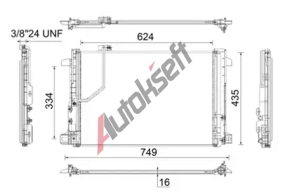 MAHLE Kondenztor klimatizace MAO AC 786 000P, AC 786 000P