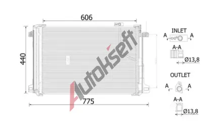 MAHLE Kondenztor klimatizace MAO AC 786 000S, AC 786 000S