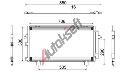 MAHLE Kondenztor klimatizace MAO AC 796 000S, AC 796 000S