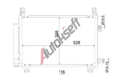 MAHLE Kondenztor klimatizace MAO AC 806 000S, AC 806 000S