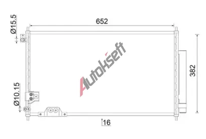 MAHLE Kondenz�tor klimatizace MAO AC 826 000S, AC 826 000S